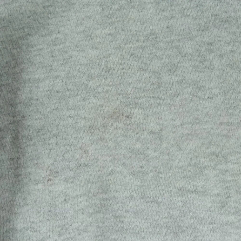 Vtg Tultex Grey Sweatshirt Maximum Sweats Cut Crew Neck Large Heather Gray - Picture 4 of 8